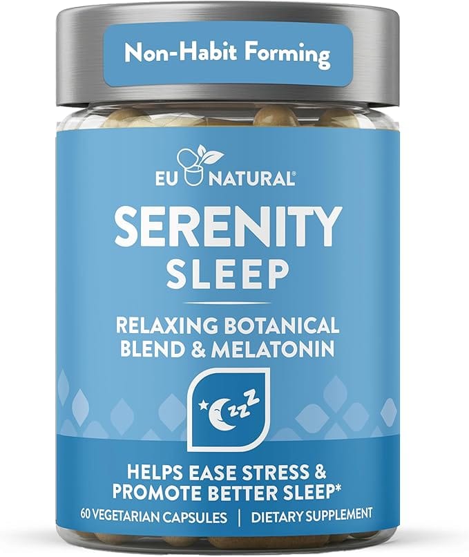 Serenity Sleep Natural Sleep Aid - Potent Blend of Magnesium, Valerian