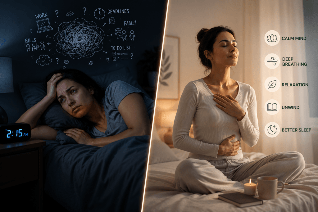 Stress and anxiety affecting sleep quality
