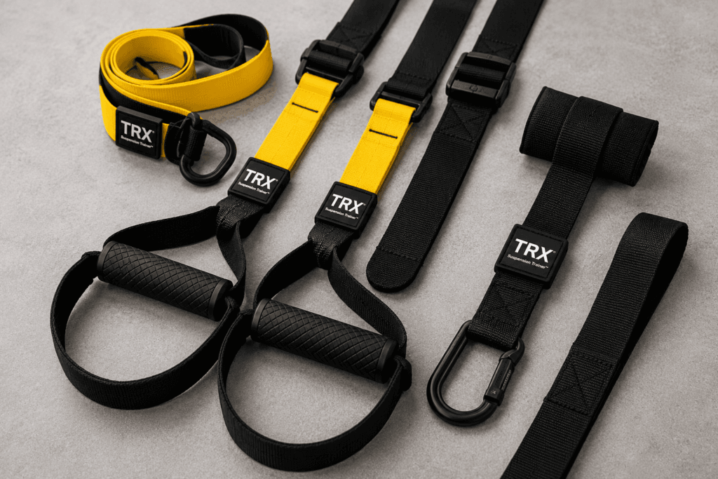 TRX Suspension Trainer handles and adjustable straps