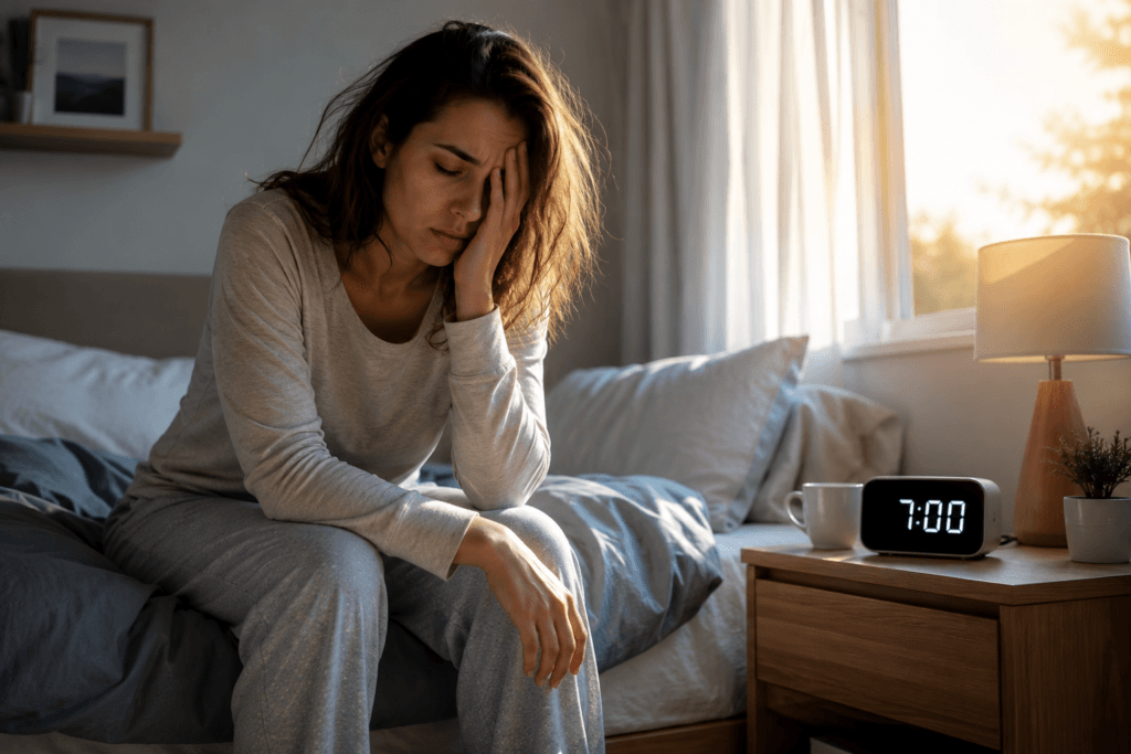 Person still tired after 8 hours of sleep