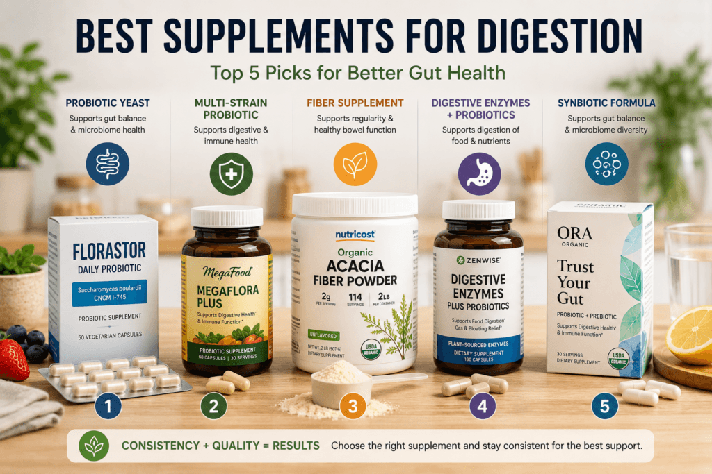 best supplements for digestion comparison