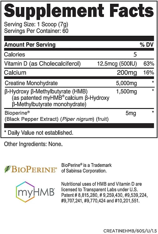 Transparent Labs Creatine HMB for Recovery - Image 2