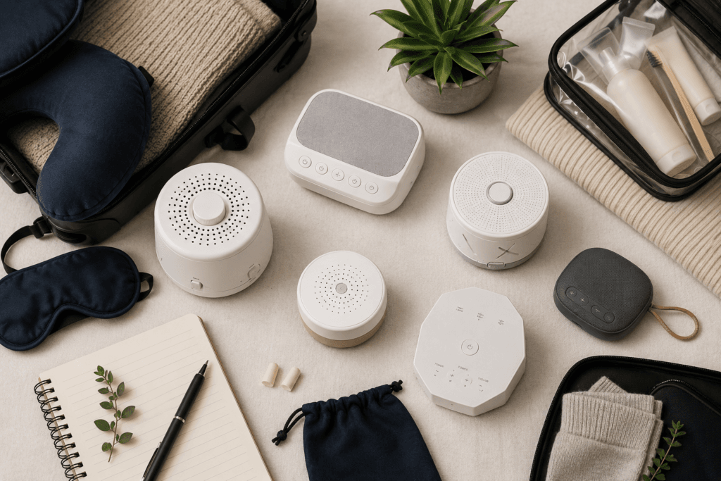 Different types of white noise machines for home and travel