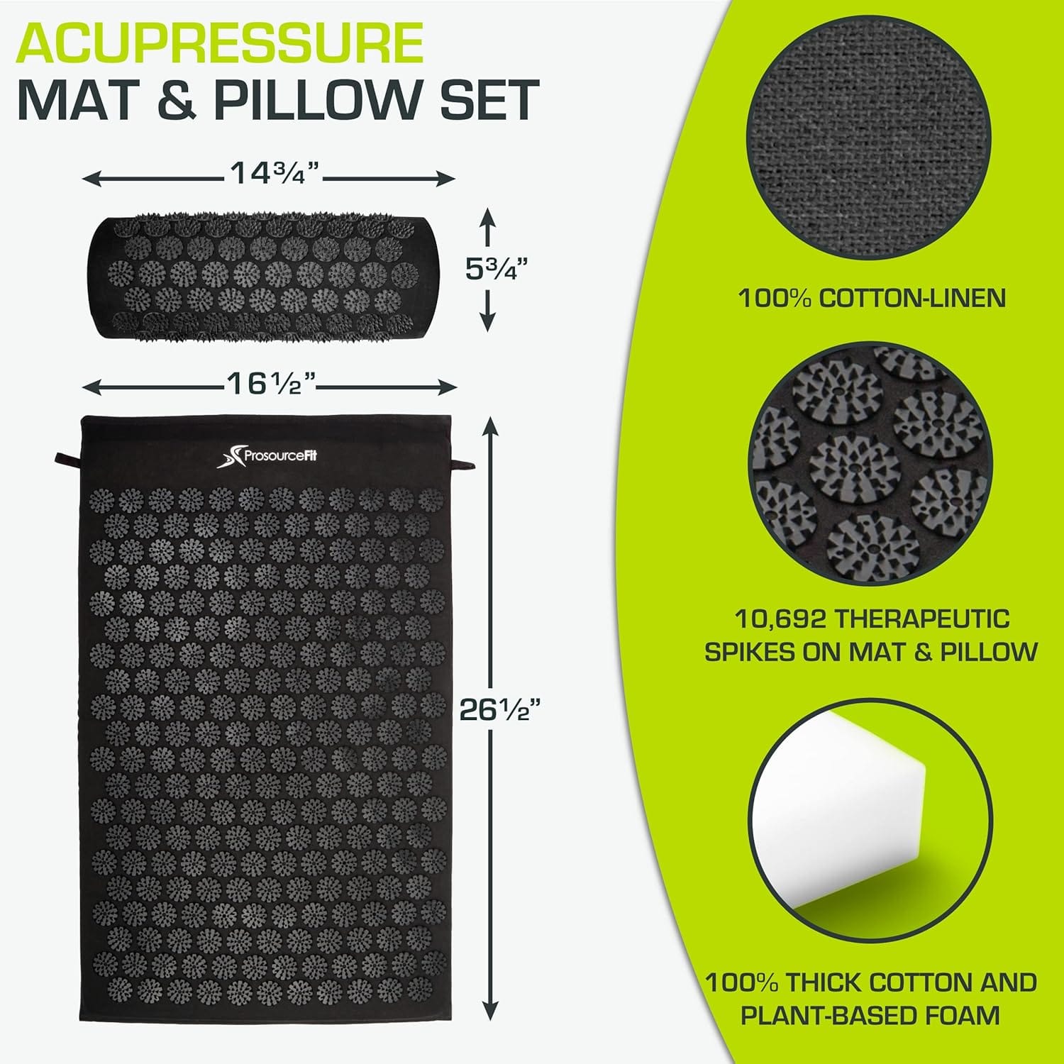 ProsourceFit Acupressure Mat for Recovery Relief - Image 2