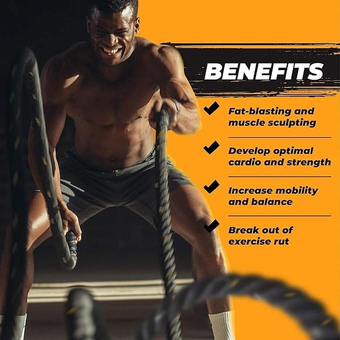 Yes4All Battle Rope for Strength Conditioning - Image 4