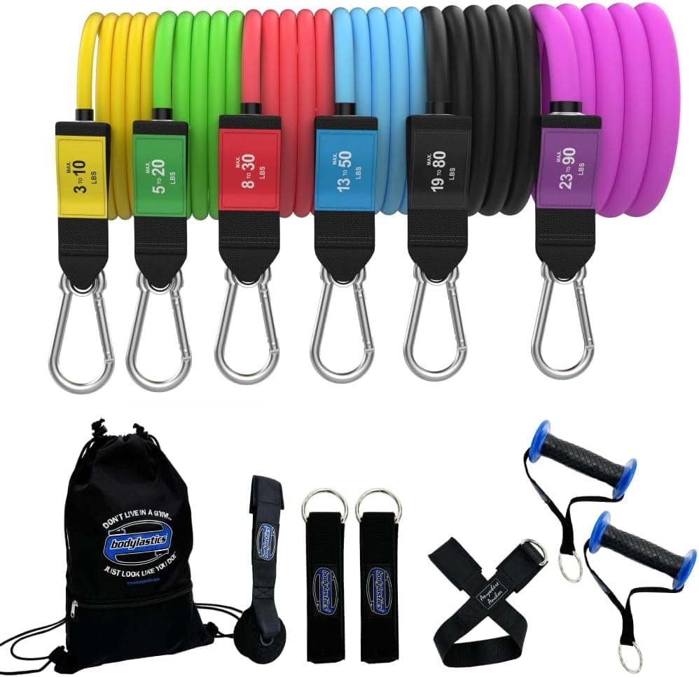 Bodylastics Patented Basic Series Resistance Band Set