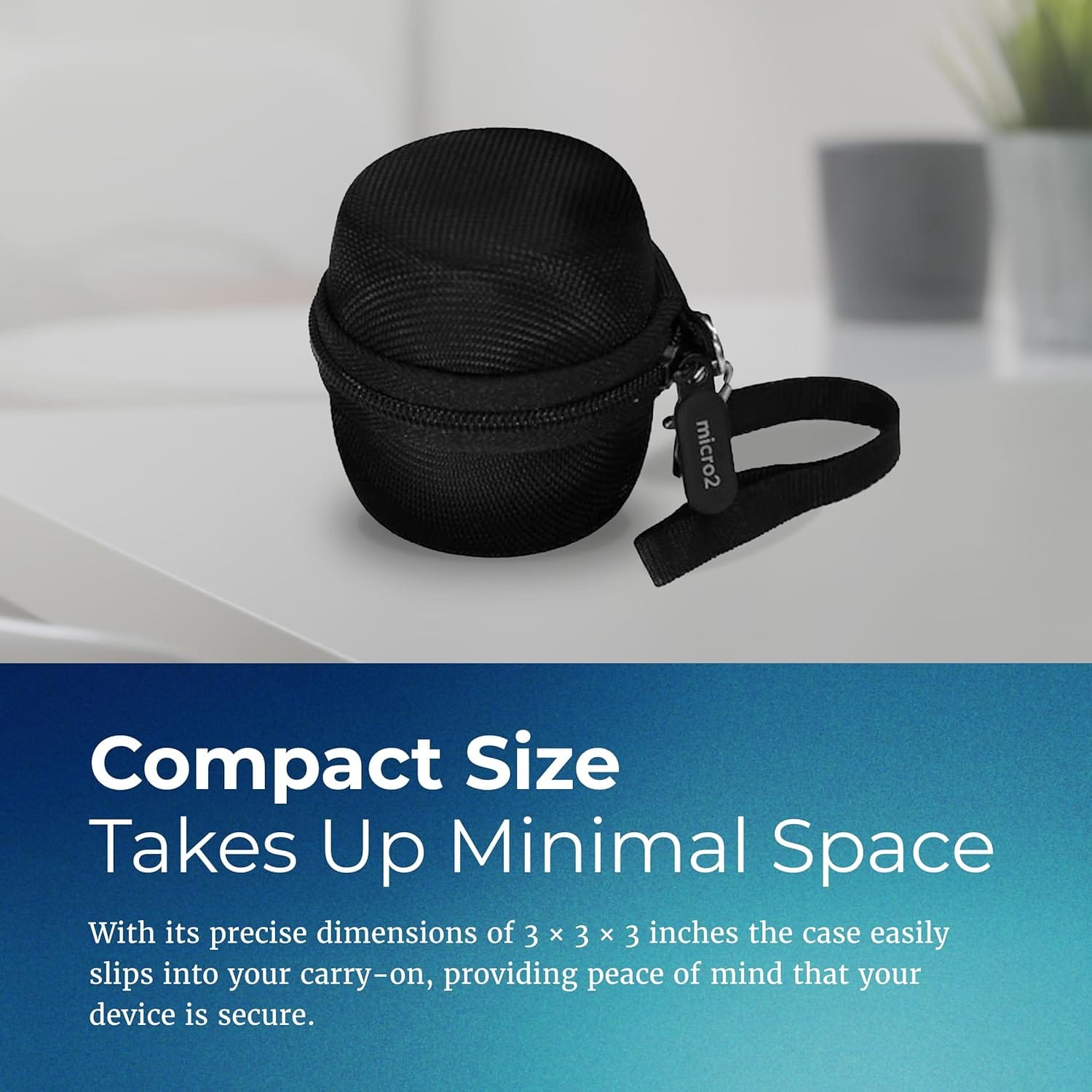 compact size takes up mimal space