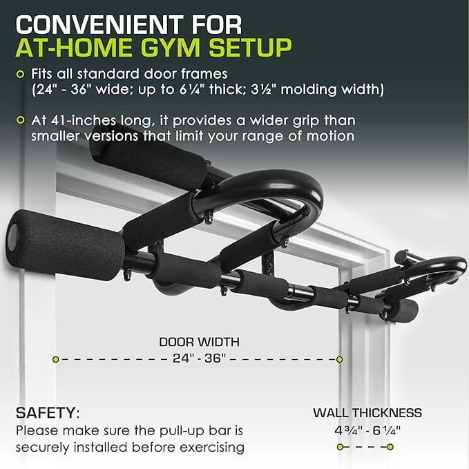 ProsourceFit Pull-Up Bar for Home Gym Fitness - Image 2