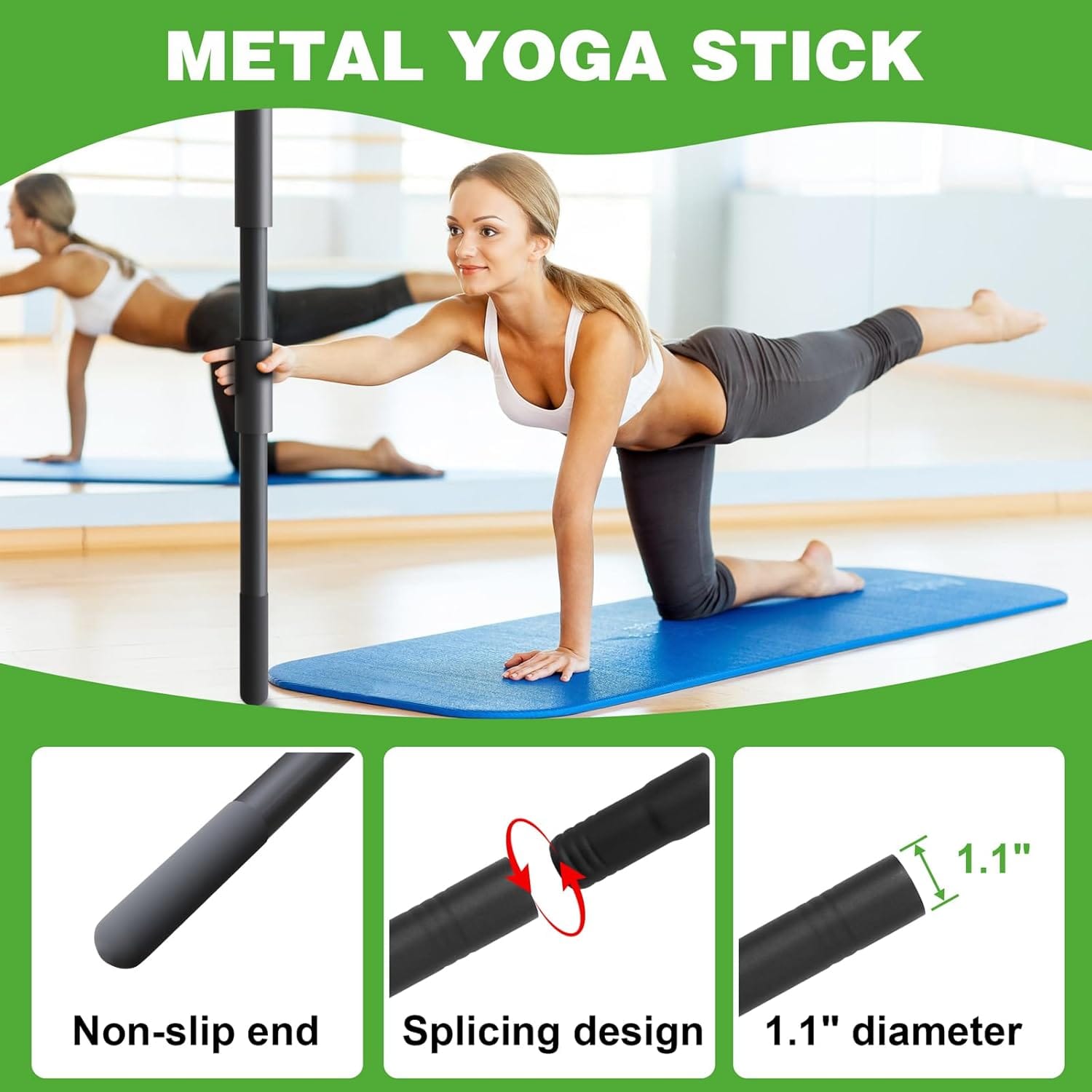 metal yoga stick