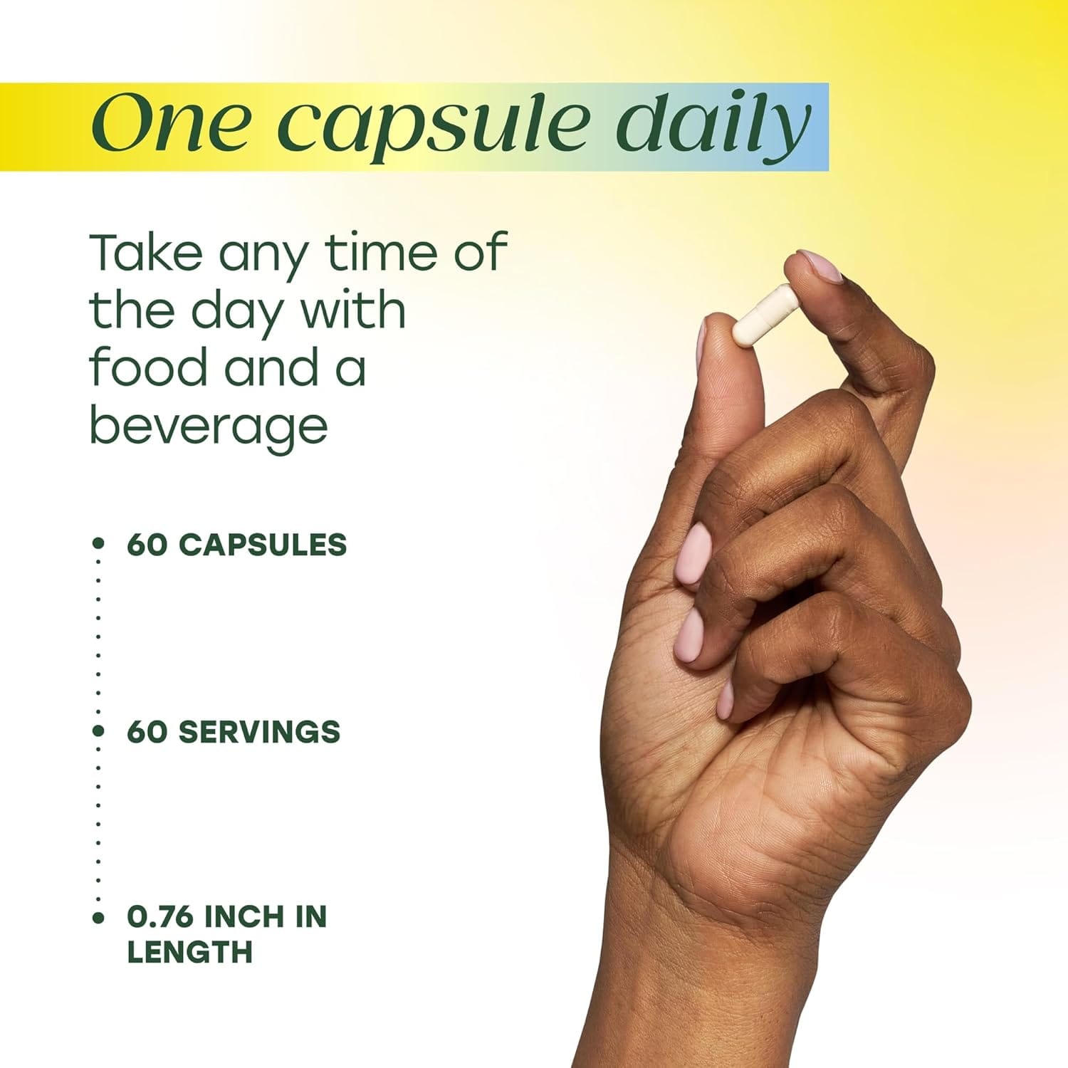 one capsule daily