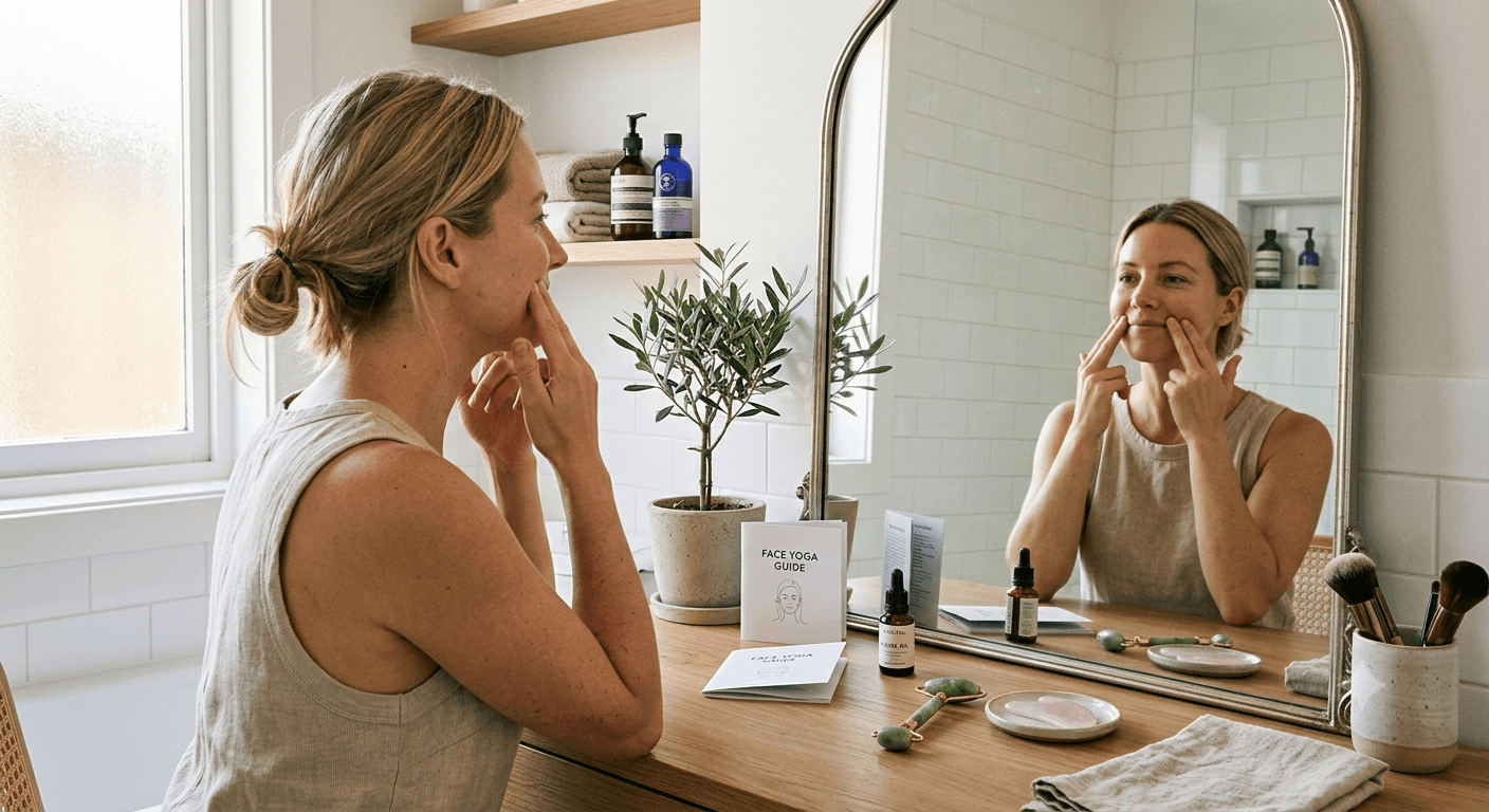 Facial exercises, face yoga, gua sha, and face rollers do not selectively burn facial fat