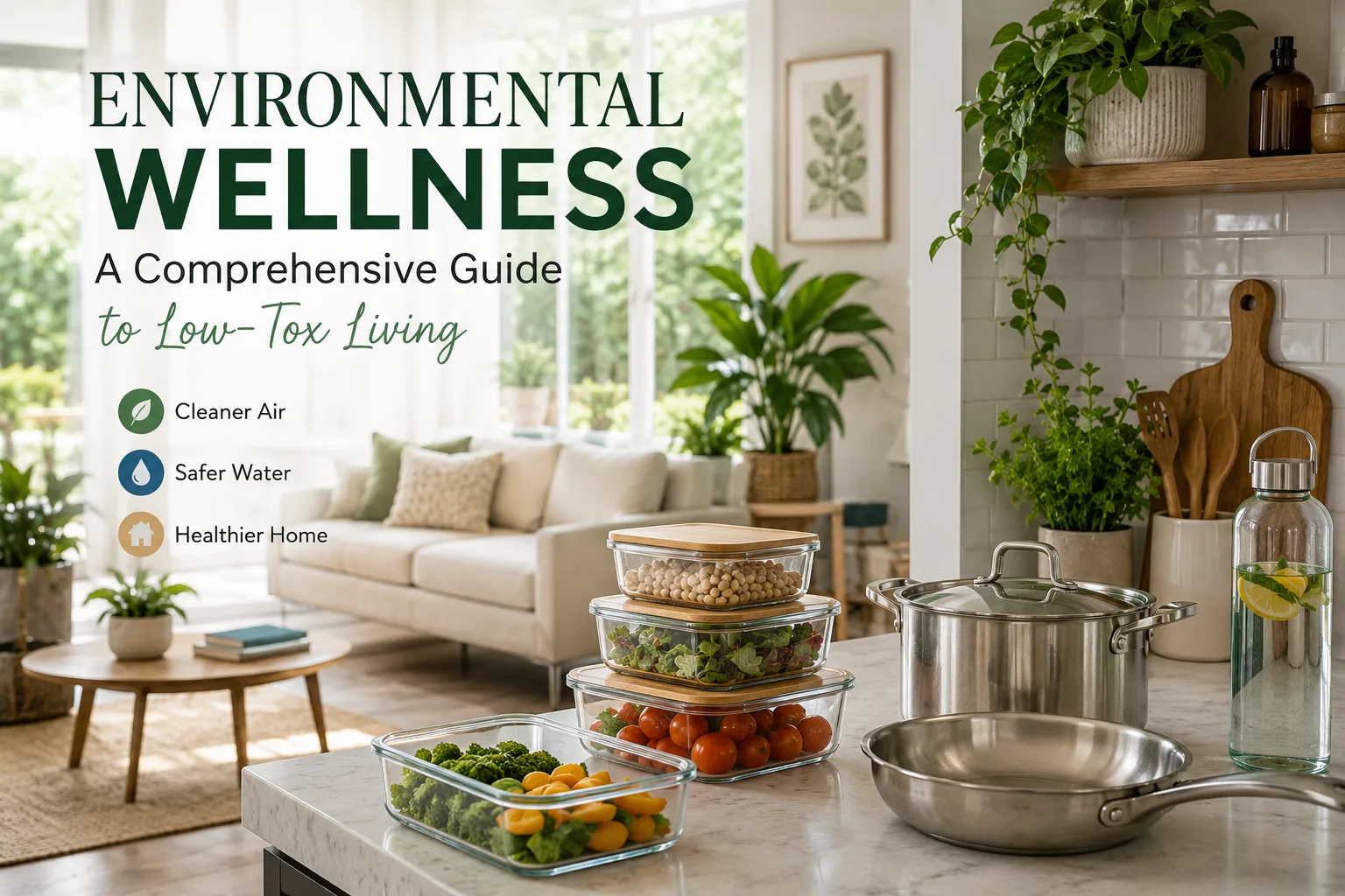 Environmental wellness and low-tox living in a healthy home environment.