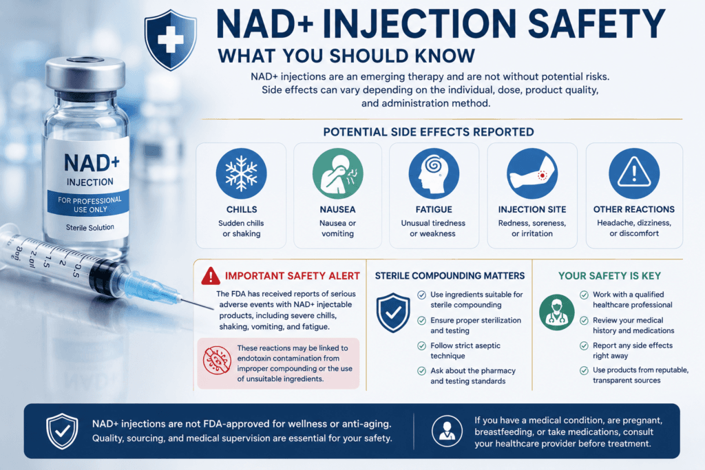nad injection side effects