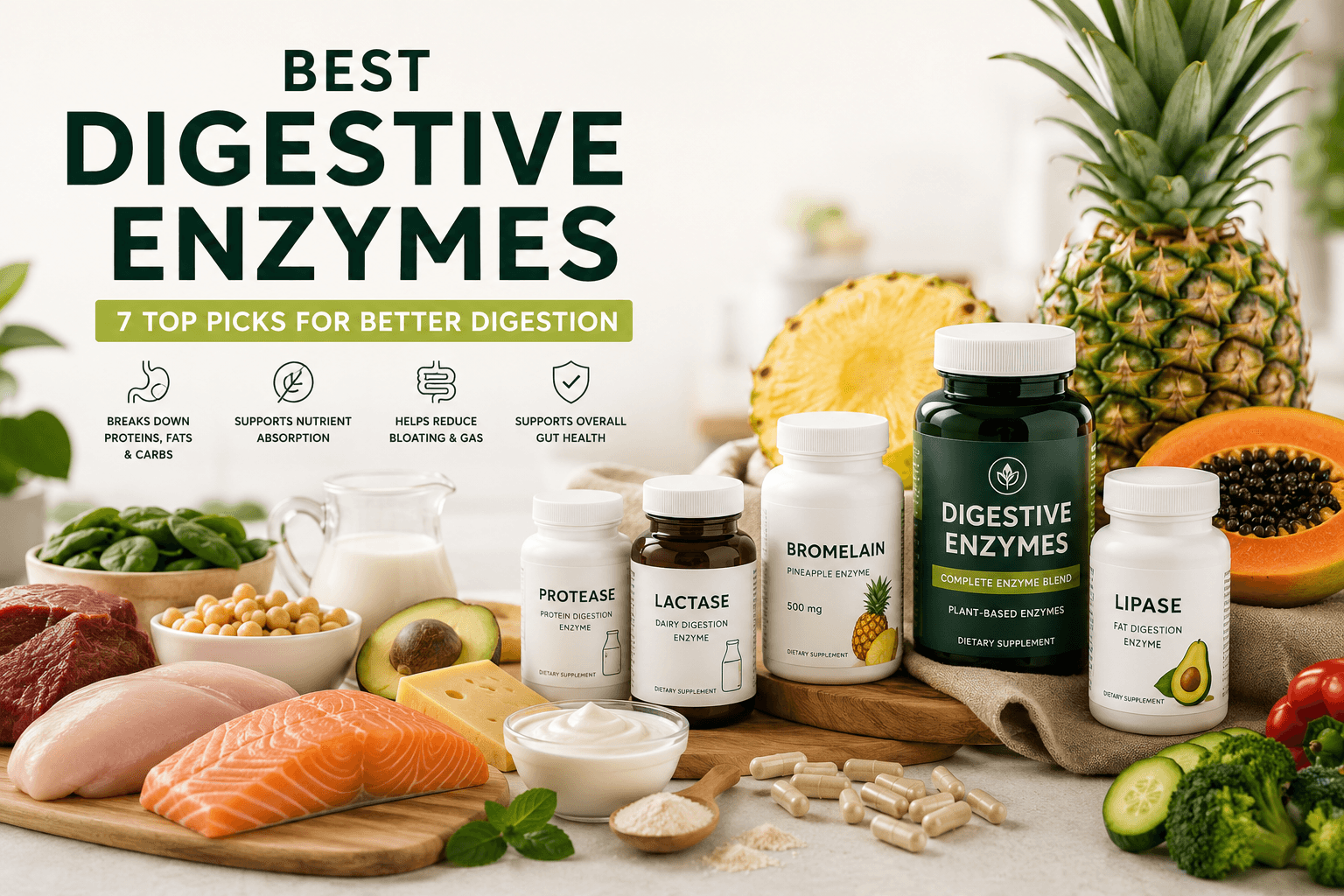Digestive enzyme supplement comparison for better digestion