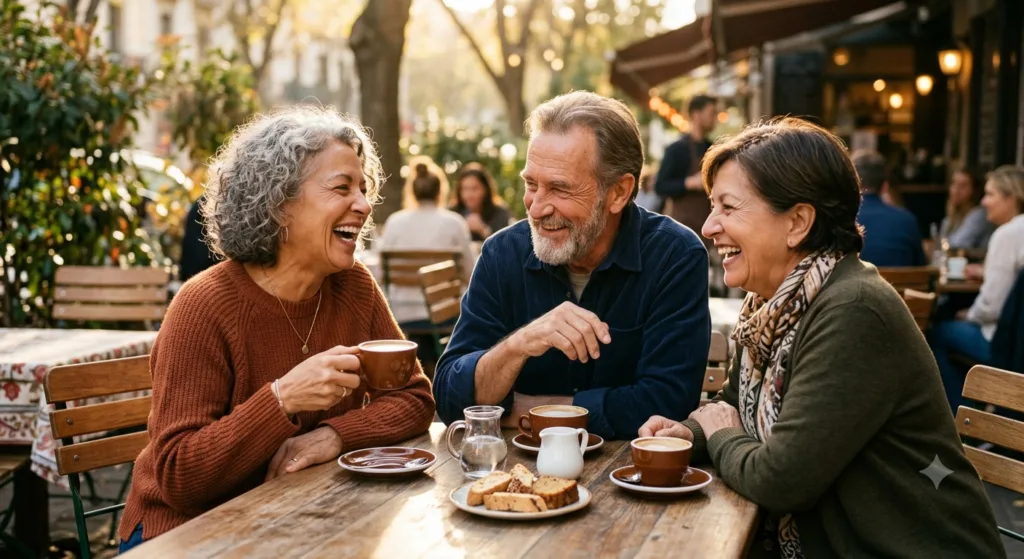 Strong social connections support emotional well-being during healthy aging