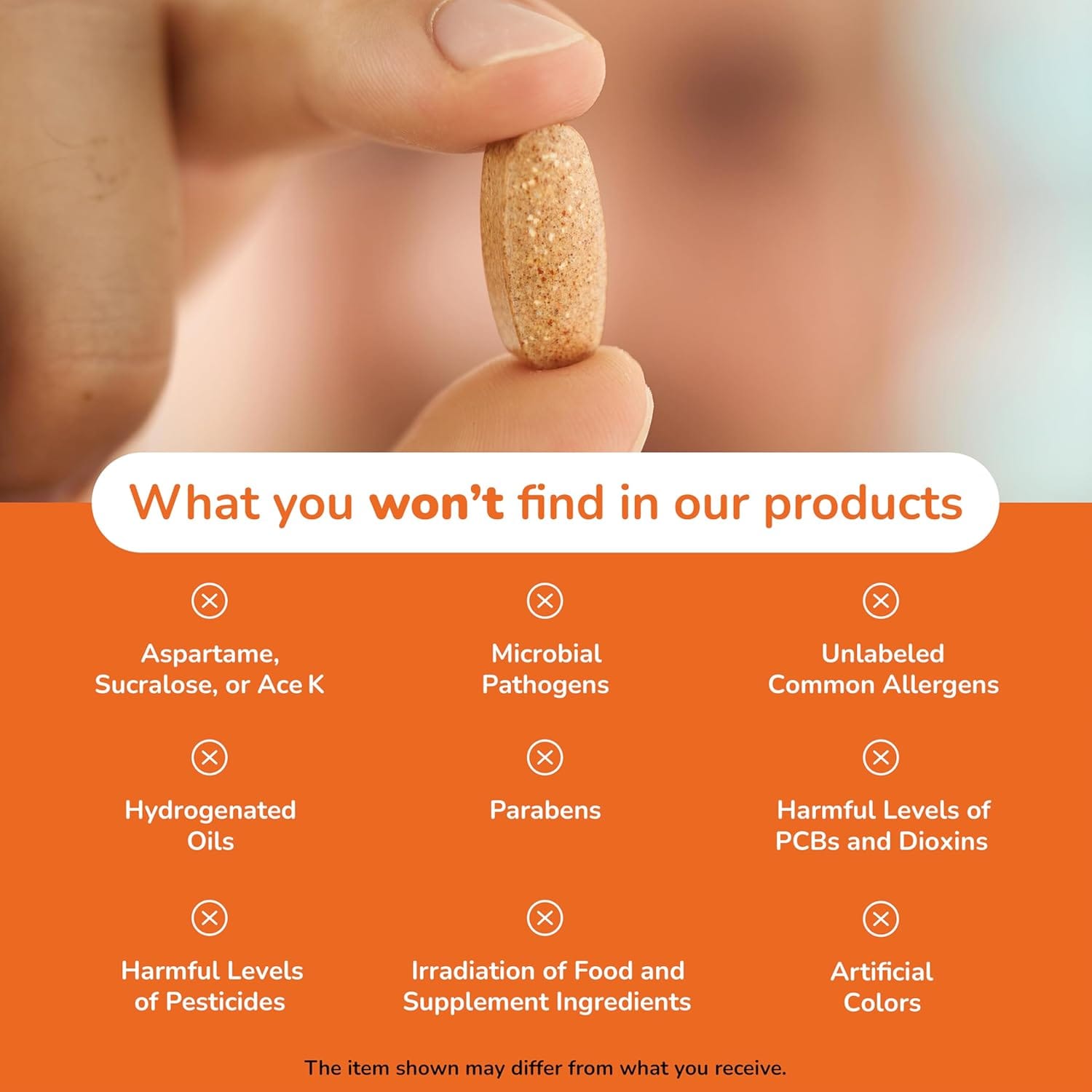 what you wont find in our product
