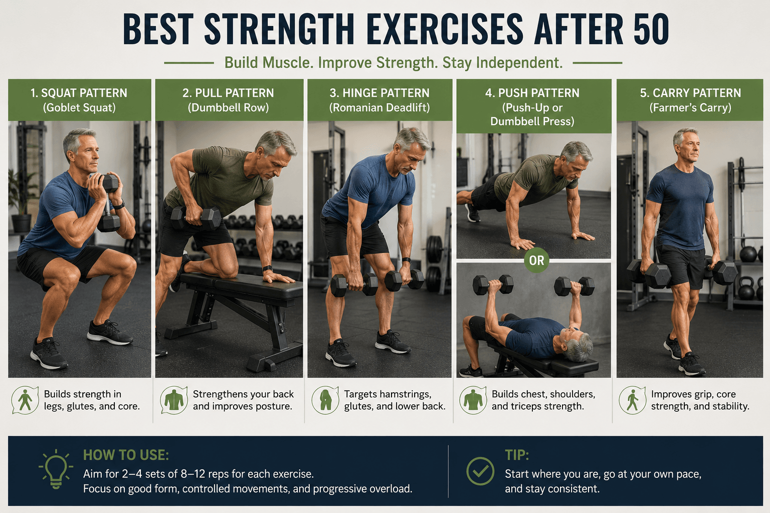 Best strength training exercises for adults over 50