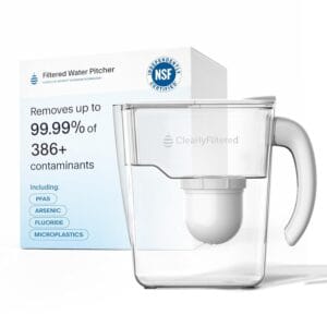 Clearly Filtered 10-Cup Water Filter Pitcher