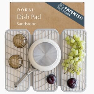 Dorai Home Dish Pad - Collapsable Stone Dish Drying Mat