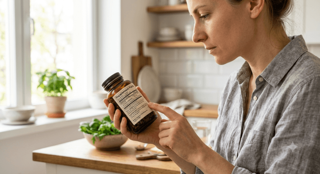 how to read a vitamin D3 supplement label