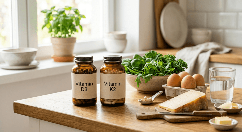 vitamin D3 with K2 supplements