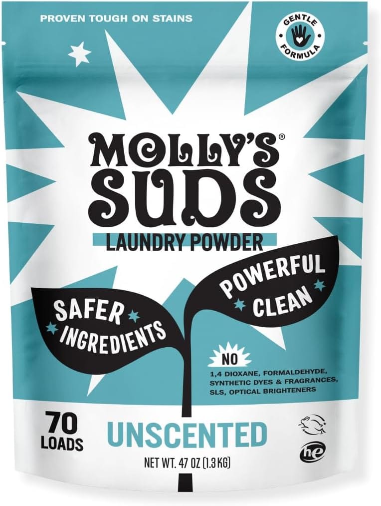 Molly’s Suds unscented laundry detergent powder