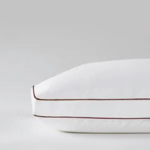 Saatva Latex Pillow Standard Loft Queen with organic cotton cover