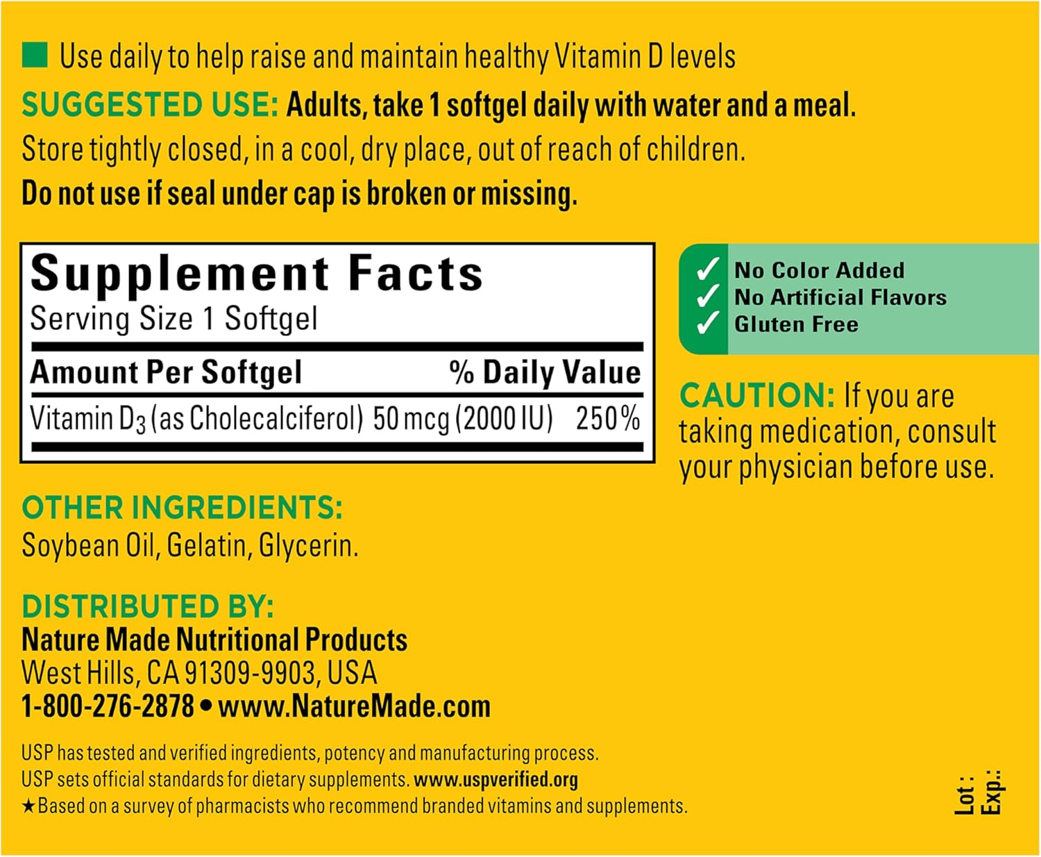 supplement facts d3