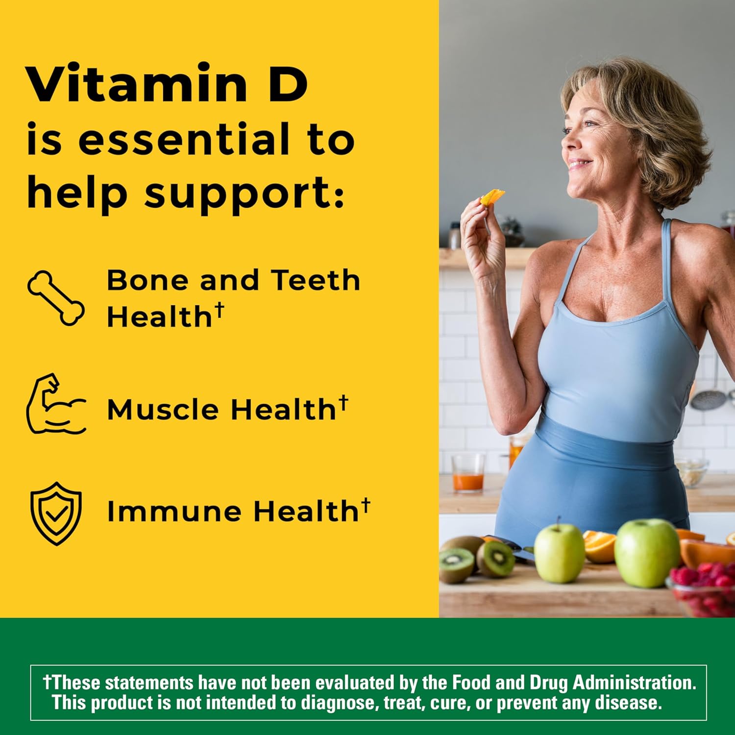 vitamin D is essential to support bones and teeth