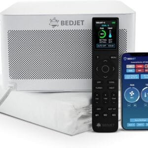 BedJet 3 cooling and heating climate fan with remote, app and Cloud Sheet
