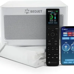 BedJet 3 cooling and heating climate fan with remote, app and Cloud Sheet