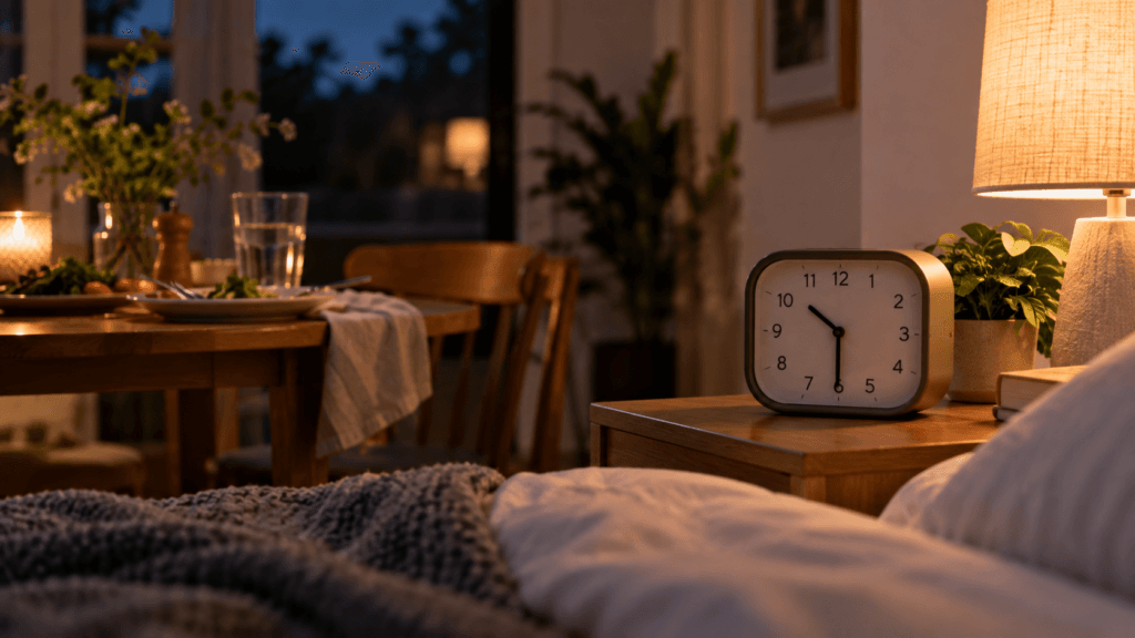 Dinner timing before bedtime for better sleep