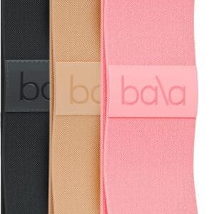 Bala Bands non-slip fabric resistance loops in three resistance levels