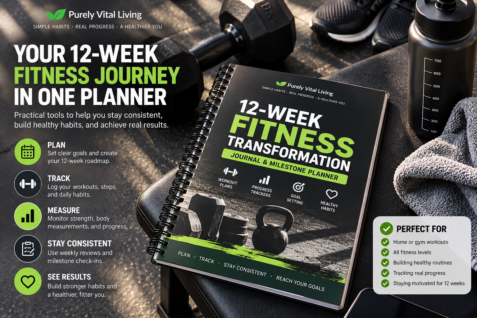12-Week Fitness Journey Planner