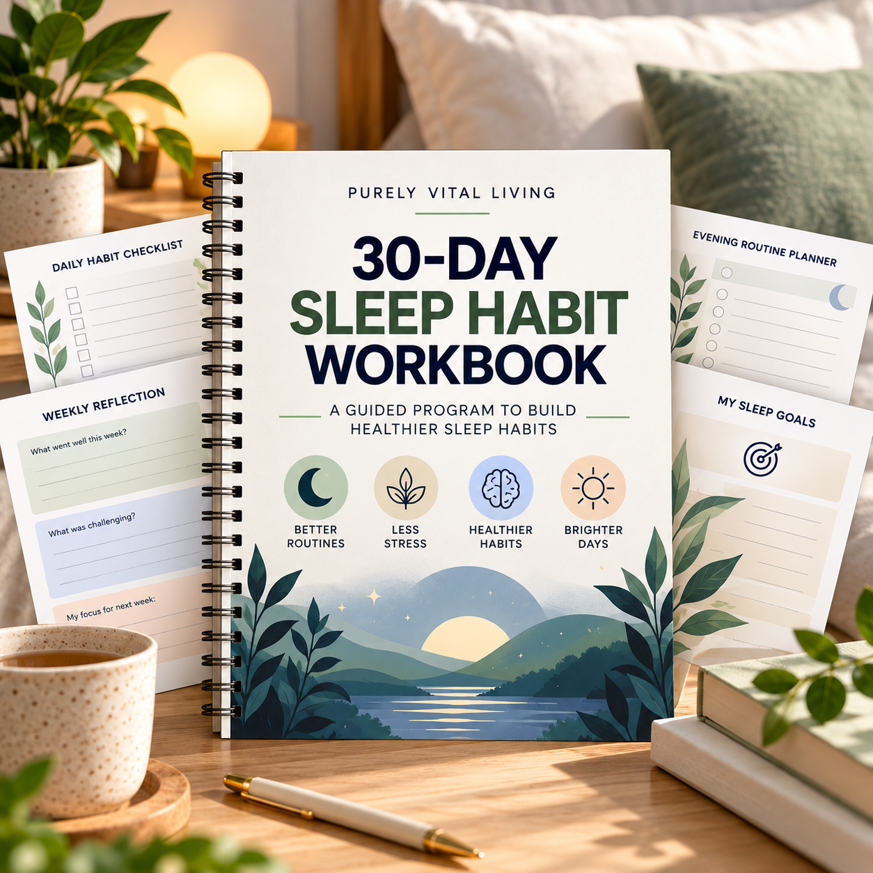 30-Day Sleep Habit Workbook