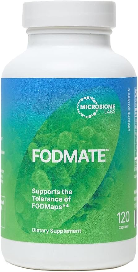 Microbiome Labs FODMATE digestive enzyme supplement 120 capsules