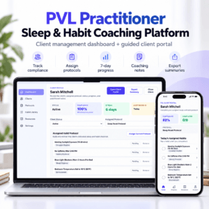 PVL Practitioner Sleep & Habit Coaching Platform
