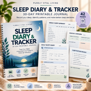 Printable Sleep Diary & Tracker Mockup