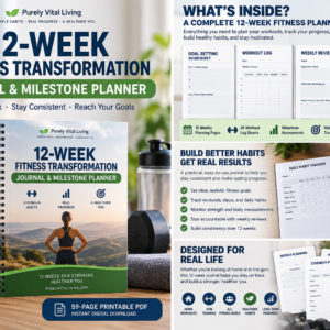 Purely Vital 12-Week Fitness Journal