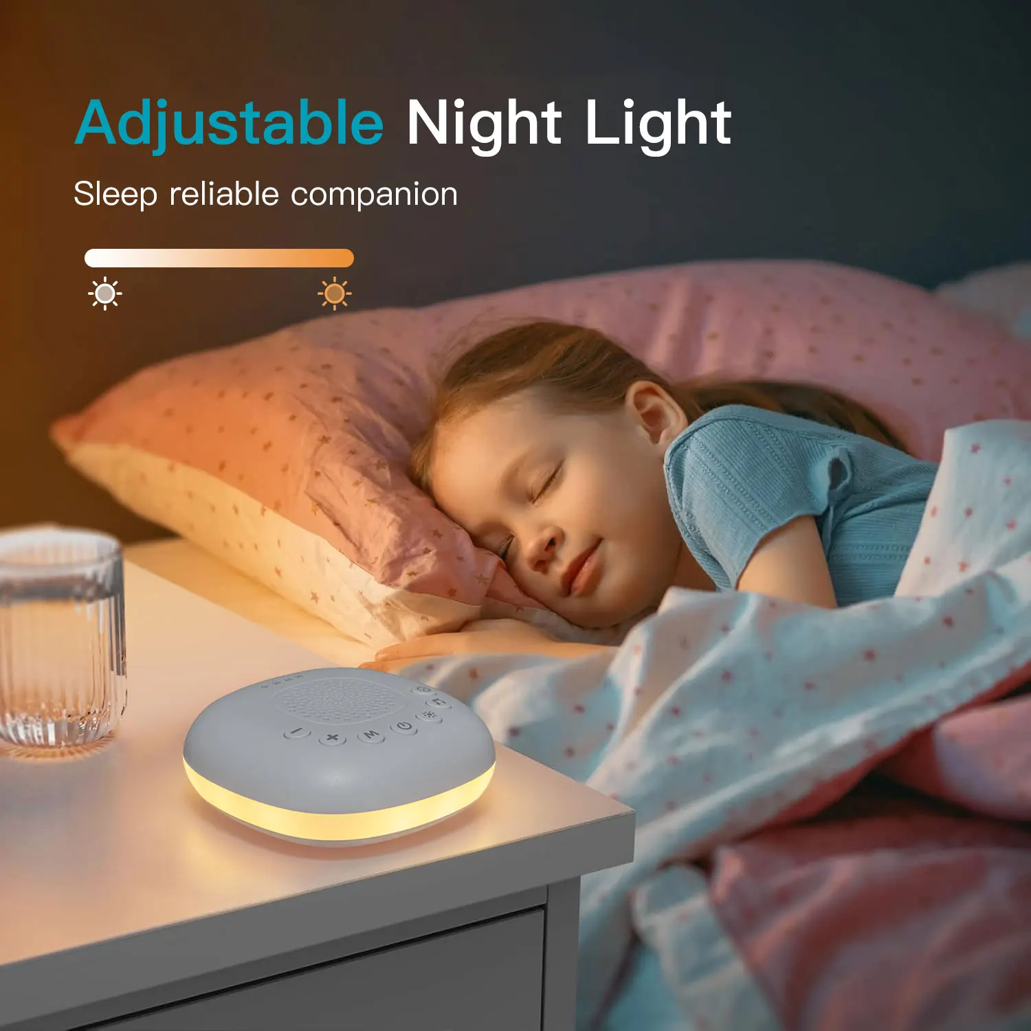 Rechargeable White Noise Machine with Night Light - Image 5