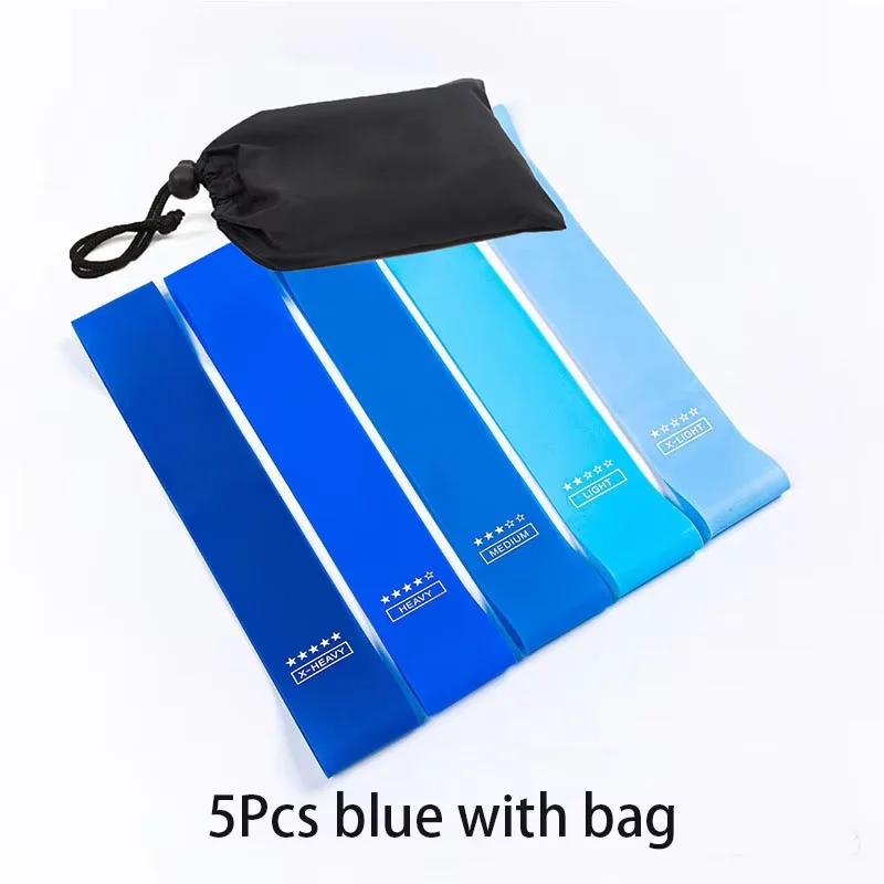 5-Piece Resistance Loop Bands Set with Storage Bag - Image 10