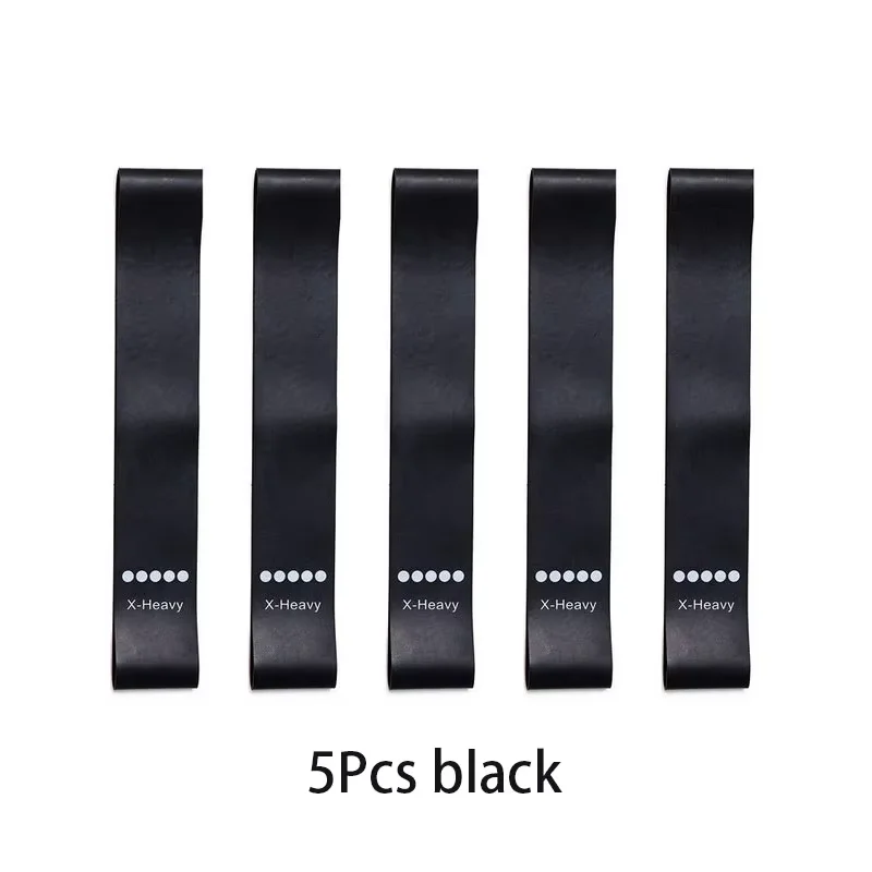5-Piece Resistance Loop Bands Set with Storage Bag - Image 8