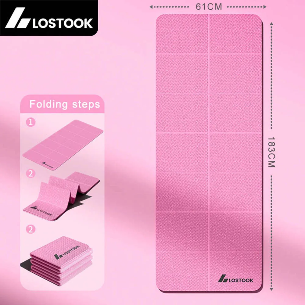 Lostook Foldable Yoga Mat – 4mm for Home & Travel - Image 9