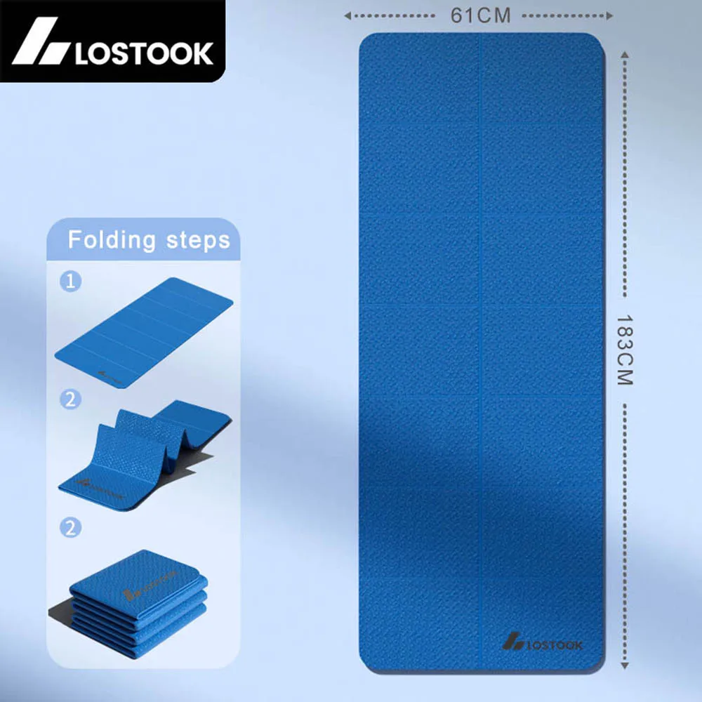 Lostook Foldable Yoga Mat – 4mm for Home & Travel - Image 8