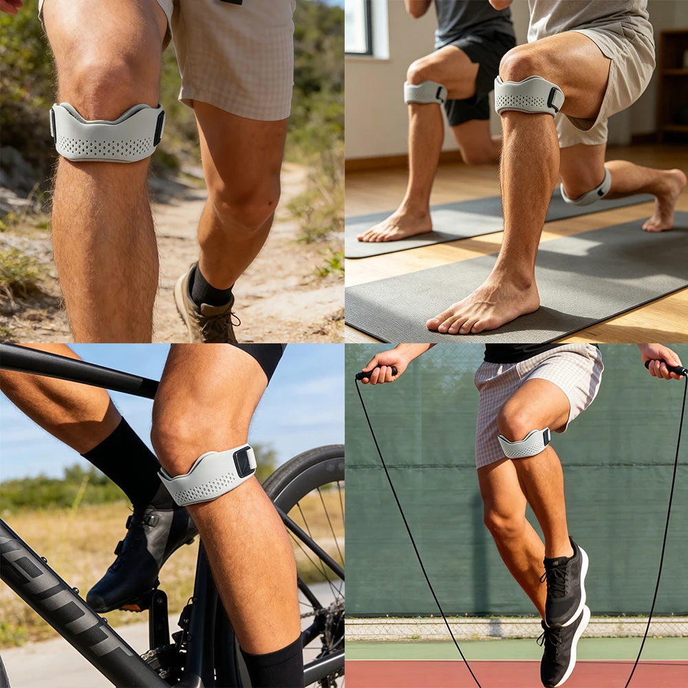 Adjustable Black Knee Strap – Single or 2-Pack - Image 5