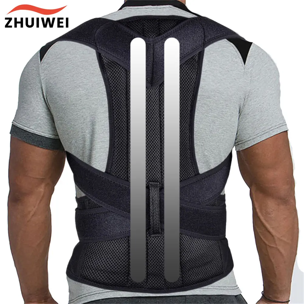 Adjustable Back Support Brace – Black or Grey