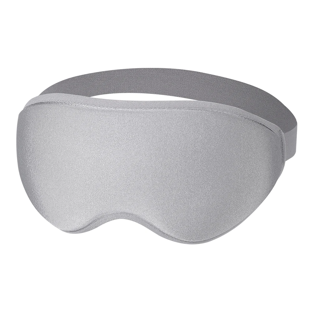 3D Contoured Gray Sleep Mask for Comfortable Rest