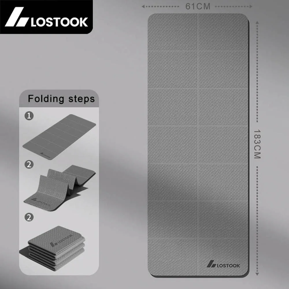 Lostook Foldable Yoga Mat – 4mm for Home & Travel - Image 6