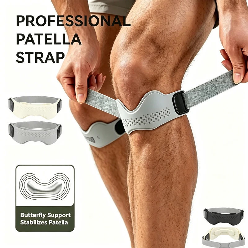 Adjustable Black Knee Strap – Single or 2-Pack