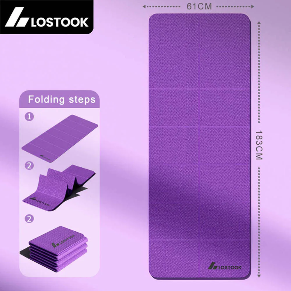 Lostook Foldable Yoga Mat – 4mm for Home & Travel - Image 11